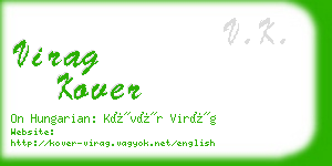 virag kover business card